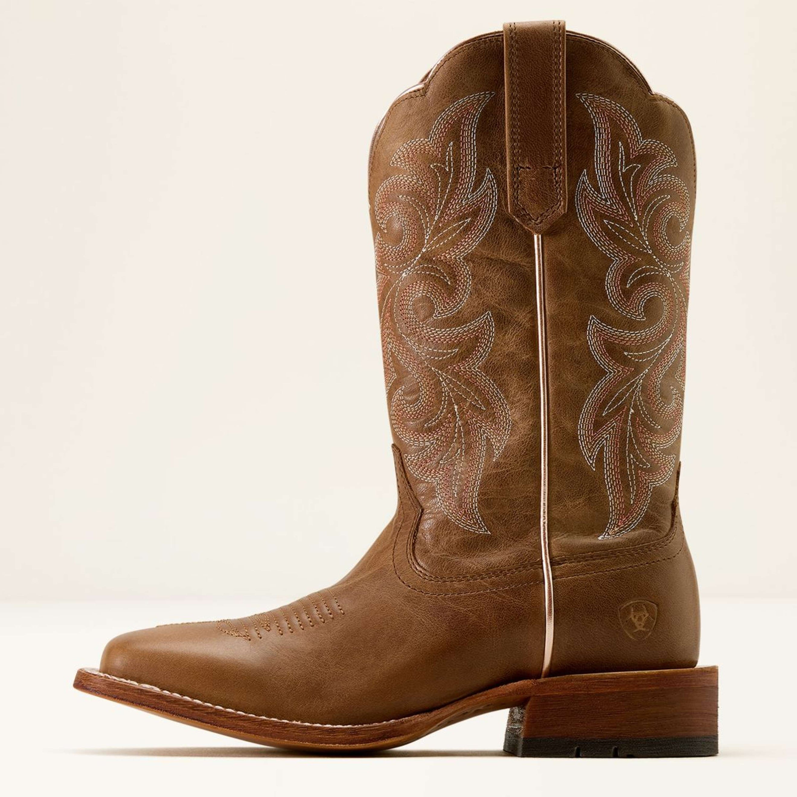 Ariat Bottes Western County Lane Femme Natural Tan Ariat Bottes Western County Lane Femme Natural Tan