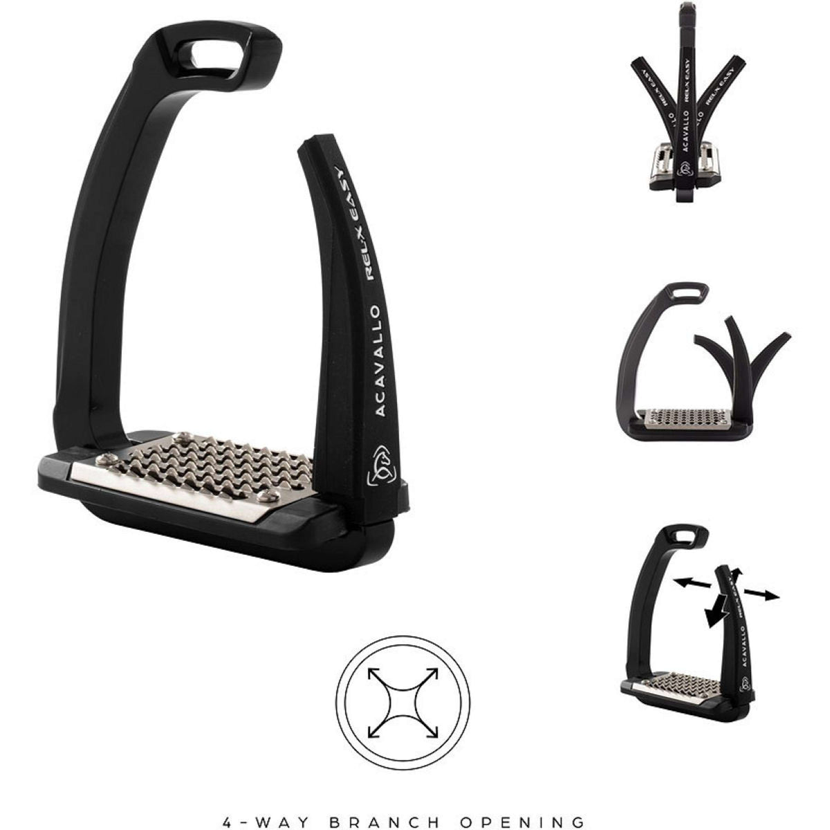 Acavallo Étriers REL-X Easy Bronze/Noir