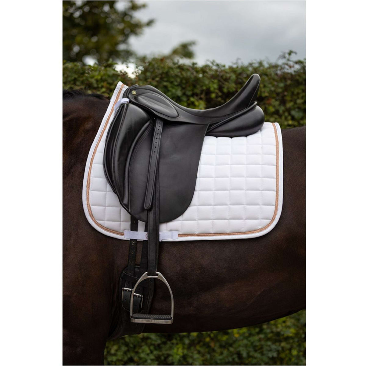 BR Tapis de Selle Liverpool Dressage Blanc