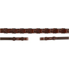 BR Rênes Hunter Cuir Tressé Oak/Silver