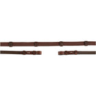 BR Rênes Cuir avec Arrêts Oak/Silver