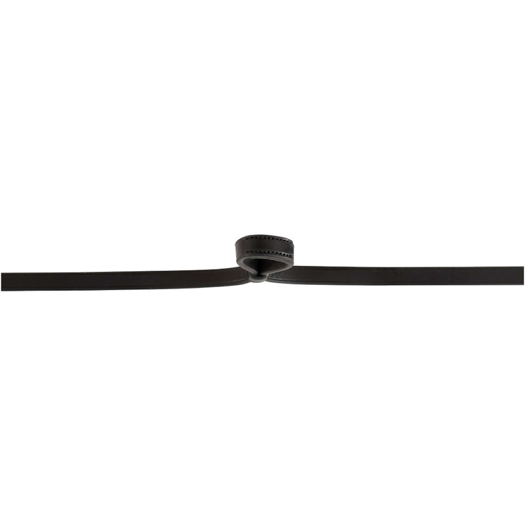 BR Rênes de Filet Cuir Fermé 13mm Blind Noir/Argent