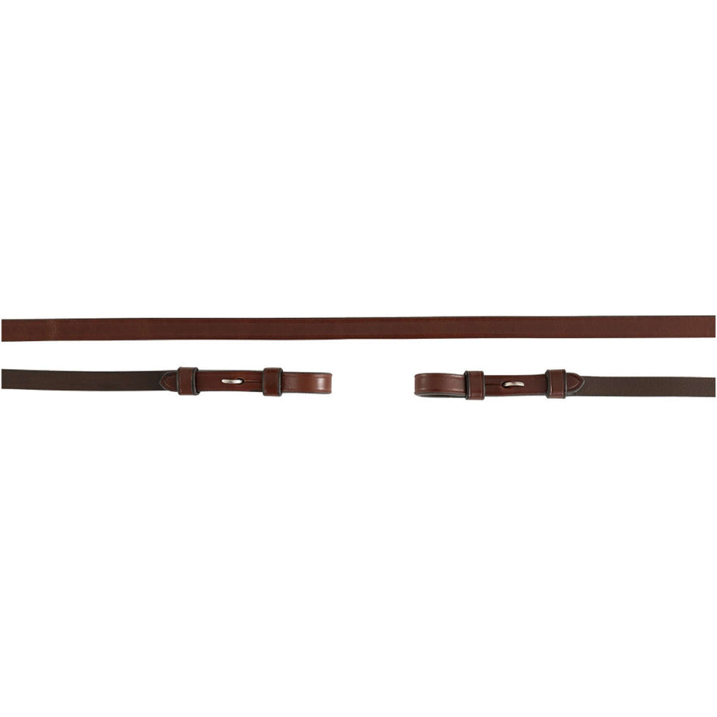 BR Rênes de Filet Cuir Fermé 13mm Blind Oak/Silver