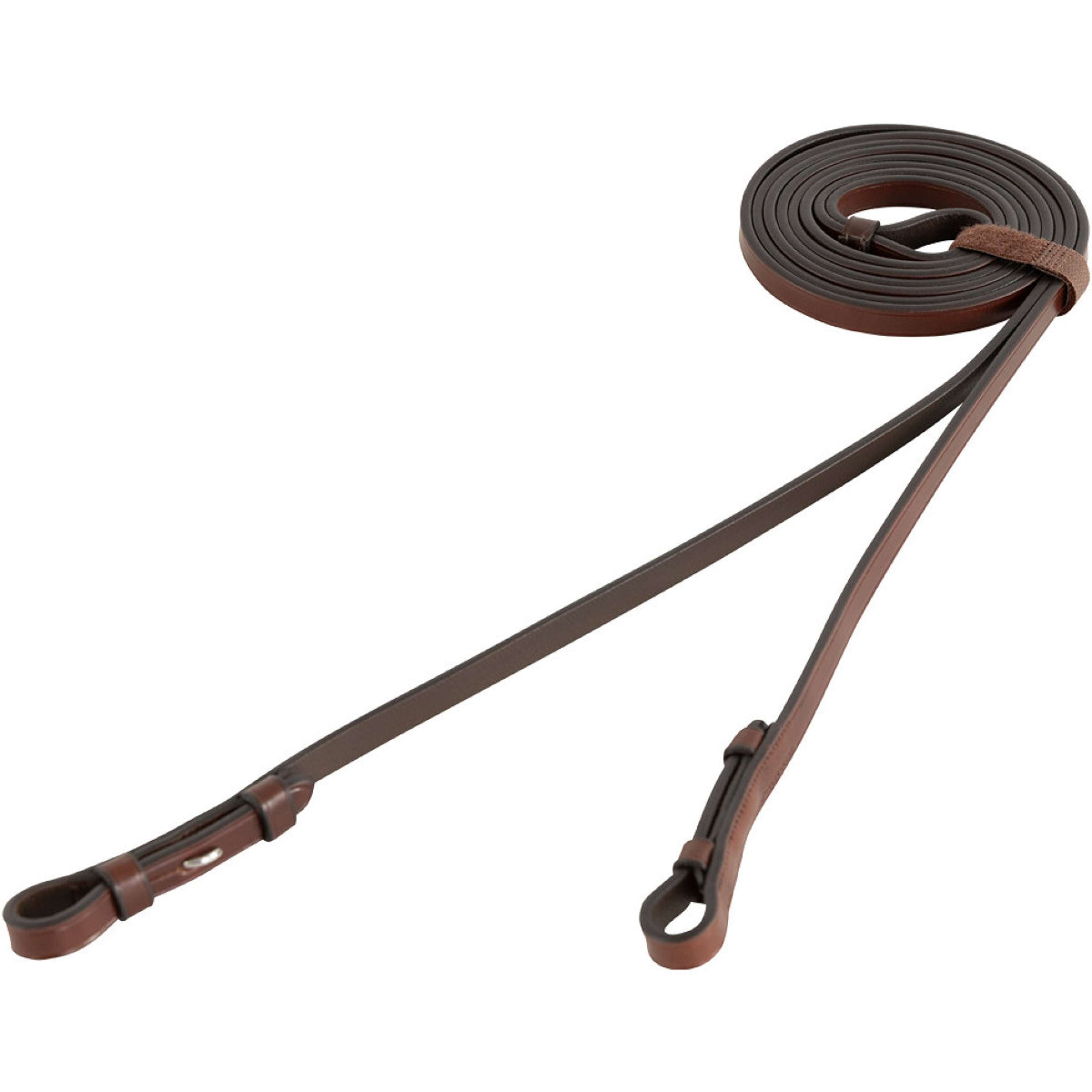 BR Rênes de Filet Cuir Fermé 13mm Blind Oak/Silver