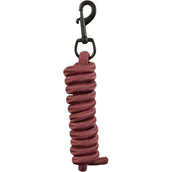 BR Corde pour Licol Mousqueton Noir Mat Maroon Red