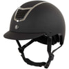BR Bombe d’Équitation Lambda Glitter Noir/Métal