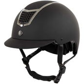 BR Bombe d’Équitation Lambda Glitter Noir/Métal
