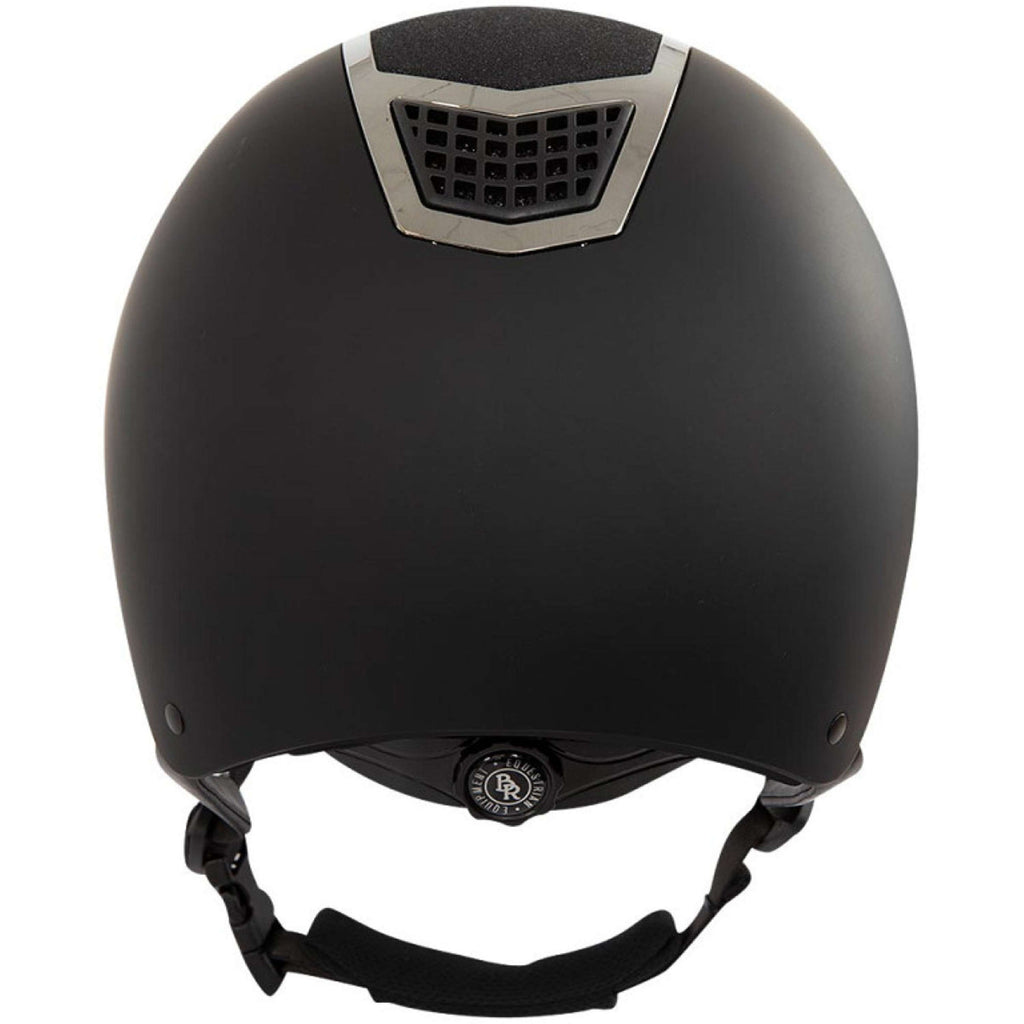 BR Bombe d’Équitation Lambda Glitter Noir/Métal