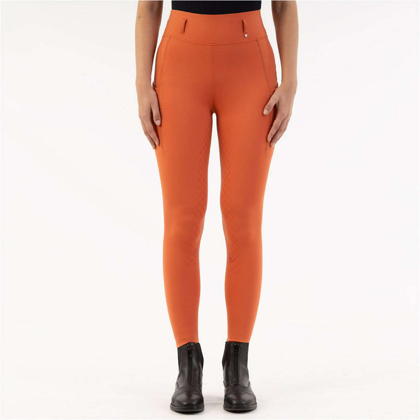 BR Legging d'Équitation Kimore Full Grip Mecca Orange