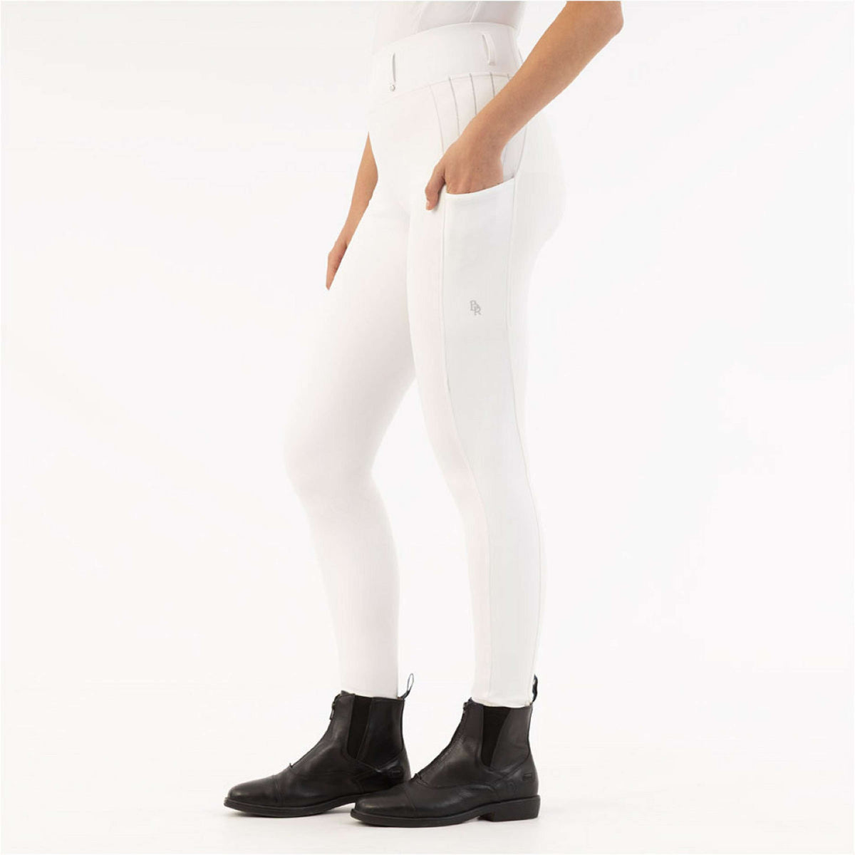 BR Legging d'Équitation Kelly Full Grip Lucent White