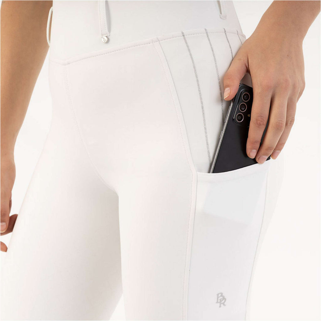 BR Legging d'Équitation Kelly Full Grip Lucent White