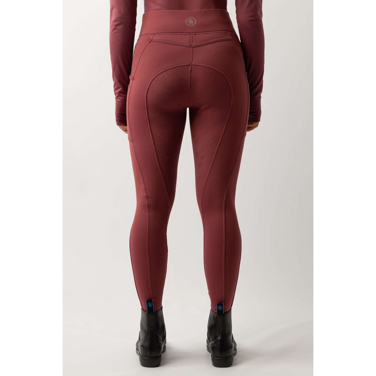 BR Legging d'Équitation Lelie Full Grip Dames Maroon Red