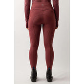 BR Legging d'Équitation Lelie Full Grip Dames Maroon Red