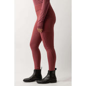BR Legging d'Équitation Lelie Full Grip Dames Maroon Red