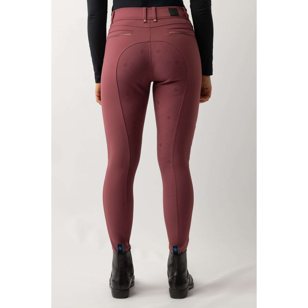BR Legging d'Équitation Lendsey Full Grip Dames Maroon Red