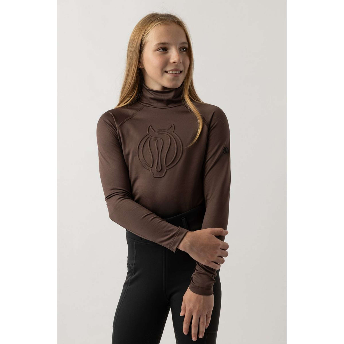 BR Pull à Col Eevolv Linn Enfants Choco Martini