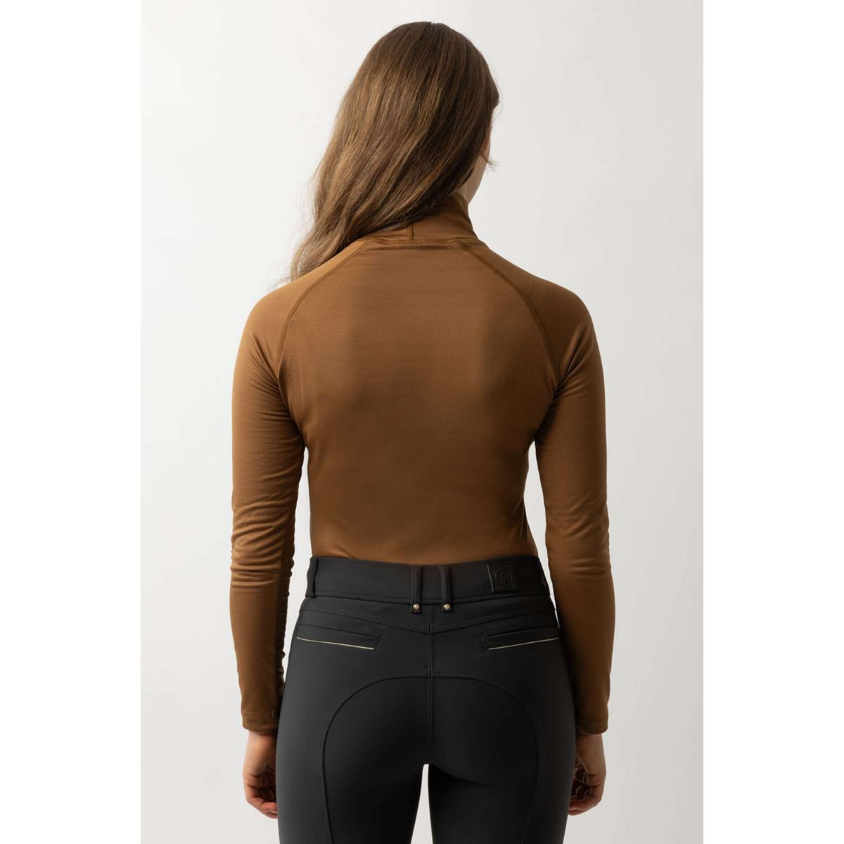 BR Pull à Col Leonel Femme Cognac Ochre