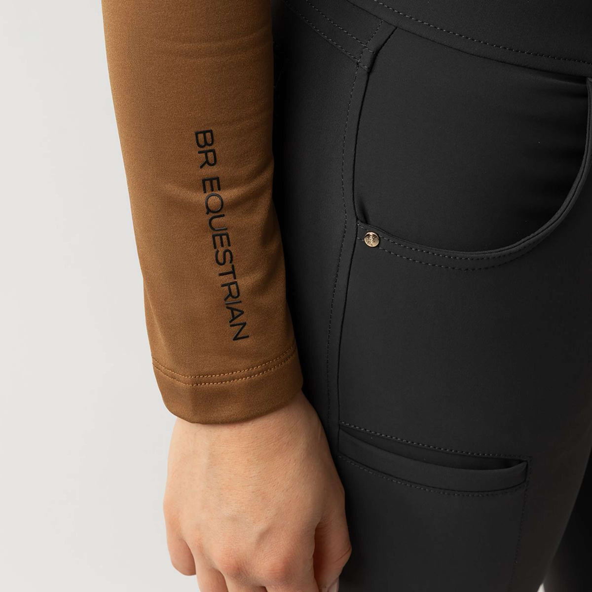 BR Pull à Col Leonel Femme Cognac Ochre