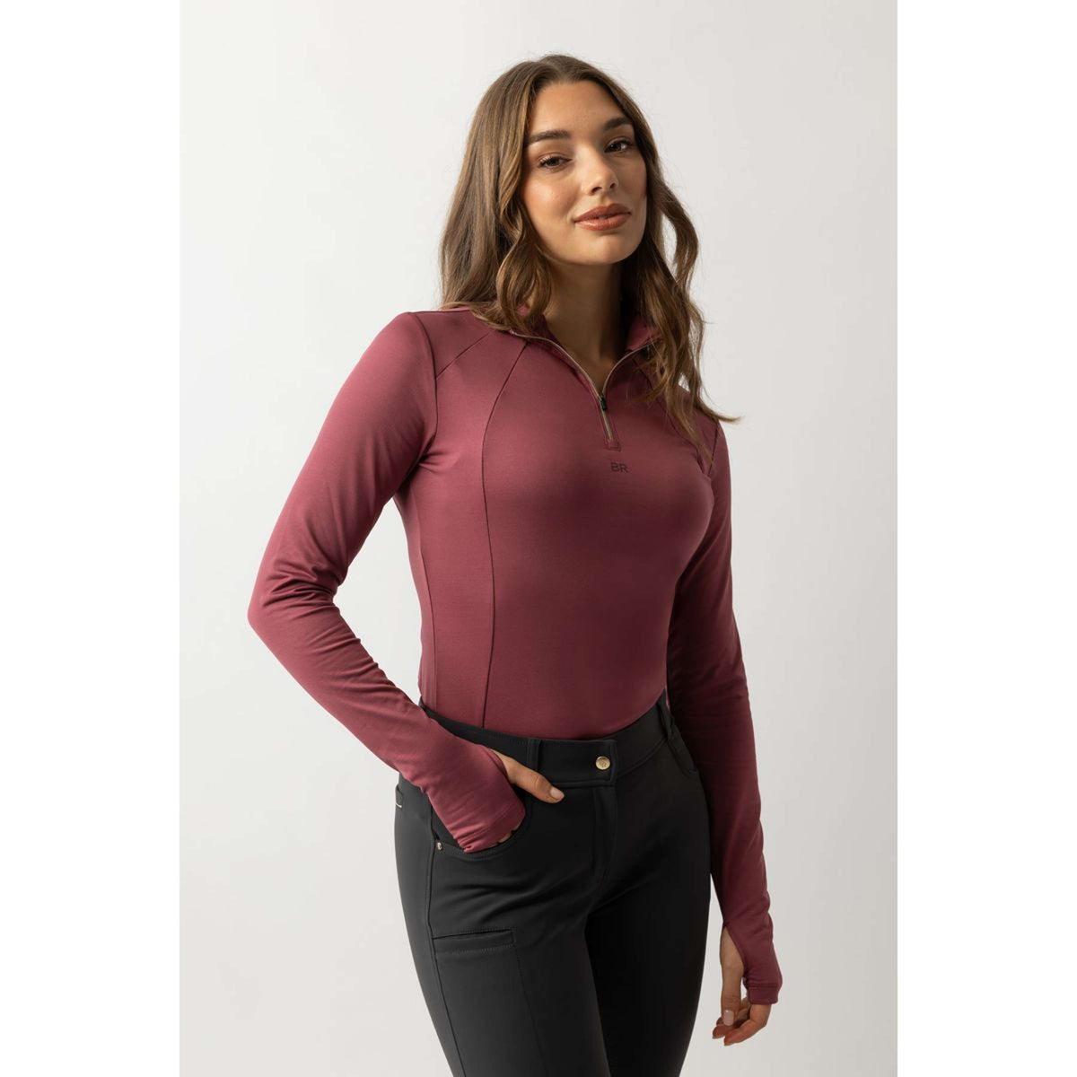 BR Shirt Lieke Femme Maroon Red