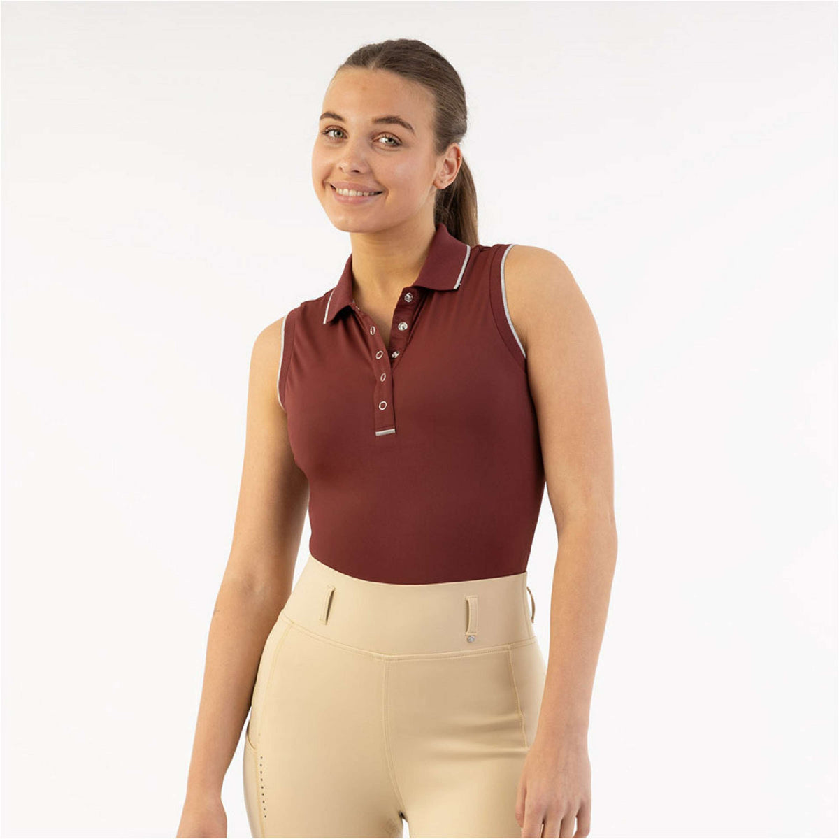 BR Polo Kiki Sans Manche New Maroon