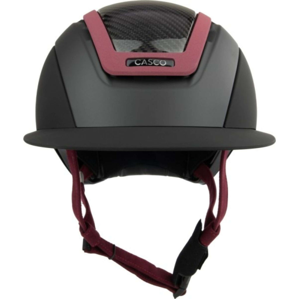 Casco Bombe Elite Carbon Burgundy