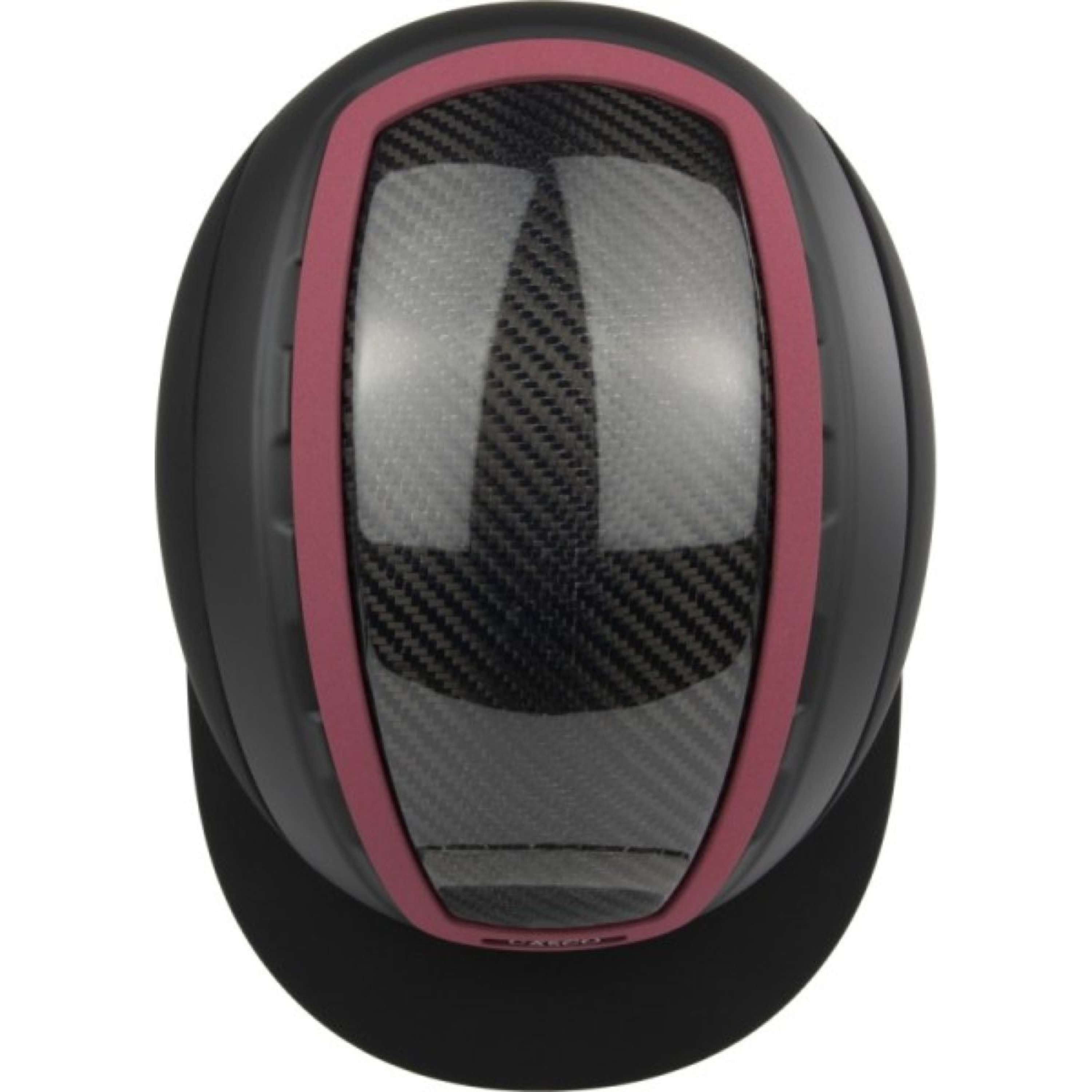 Casco Bombe Elite Carbon Burgundy