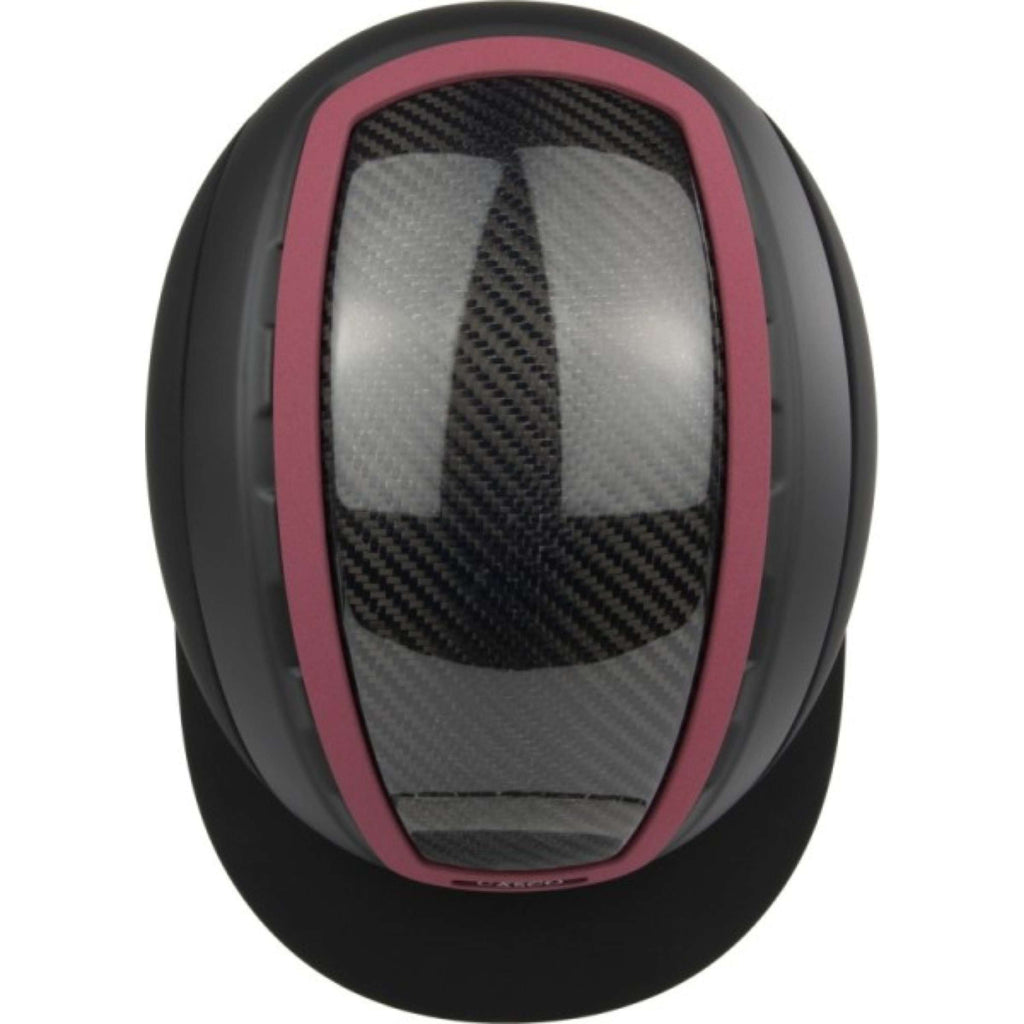 Casco Bombe Elite Carbon Burgundy