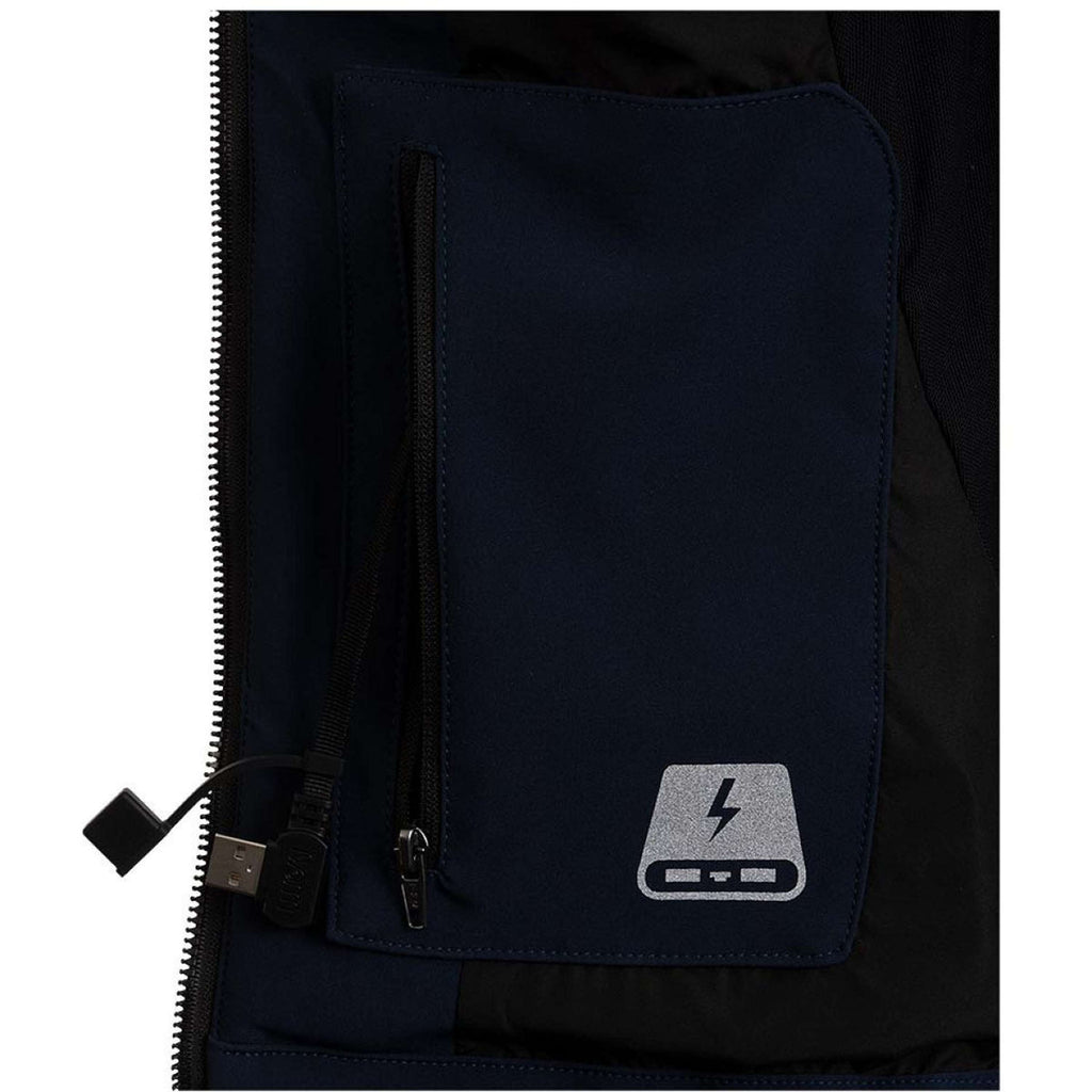 WHIS Veste Chauffante Softshell Coach Marin foncé