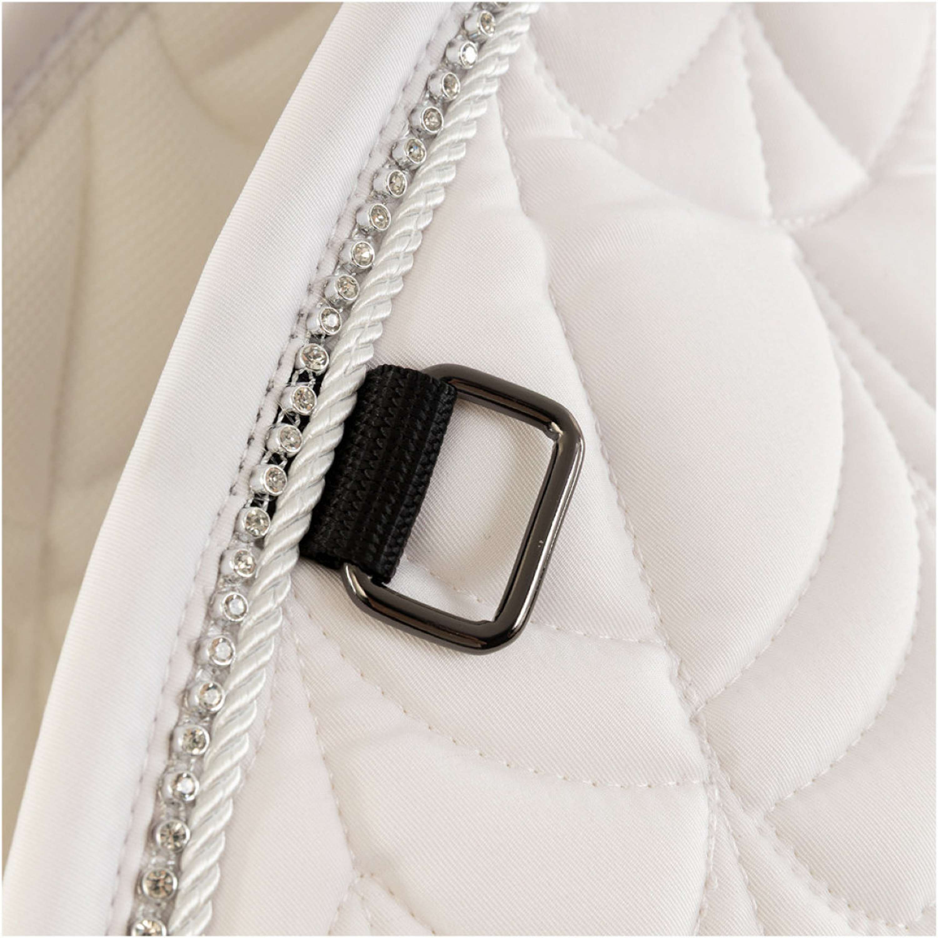 BR Tapis de Selle Birmingham C-Wear de Saut Blanc