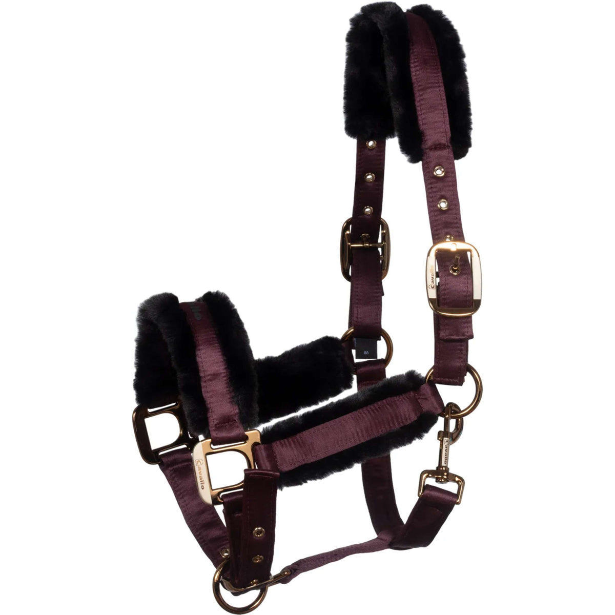 Cavallo Licol CavalJero avec Fourrure Dusty Plum