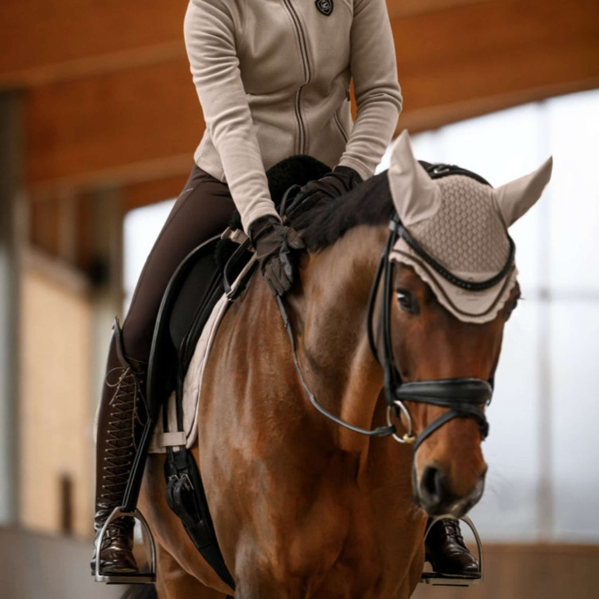 Cavallo Bonnet Anti-Mouches CavalPerla Latte