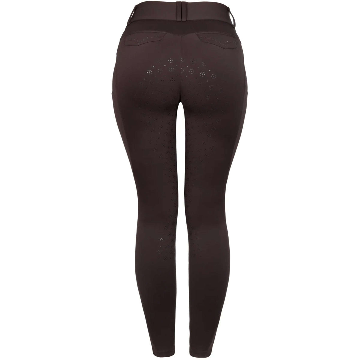 Cavallo Pantalon d'Équitation CavalCandera Grip Mobile Full Grip Café Noir