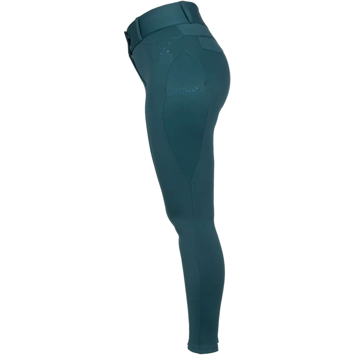 Cavallo Pantalon d'Équitation CavalCandera Grip Mobile Full Grip Dark Peacock