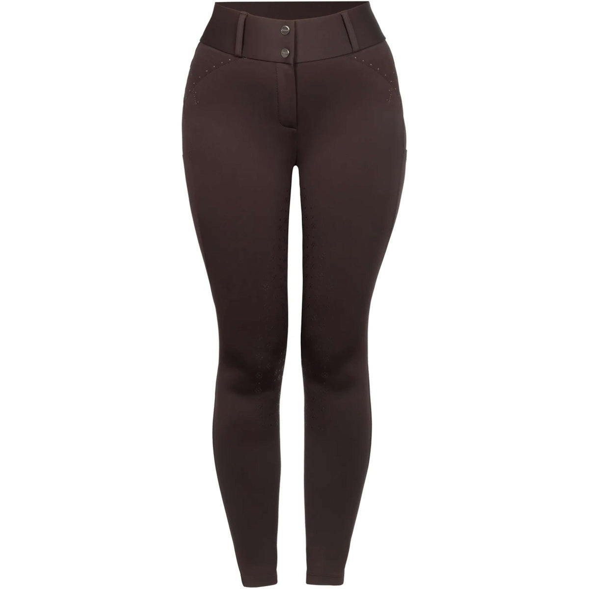 Cavallo Pantalon d'Équitation CavalCandera Grip Mobile Full Grip Café Noir