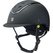 Charles Owen Bombe Kylo visière standard MIPS Black Matte/Black Gloss