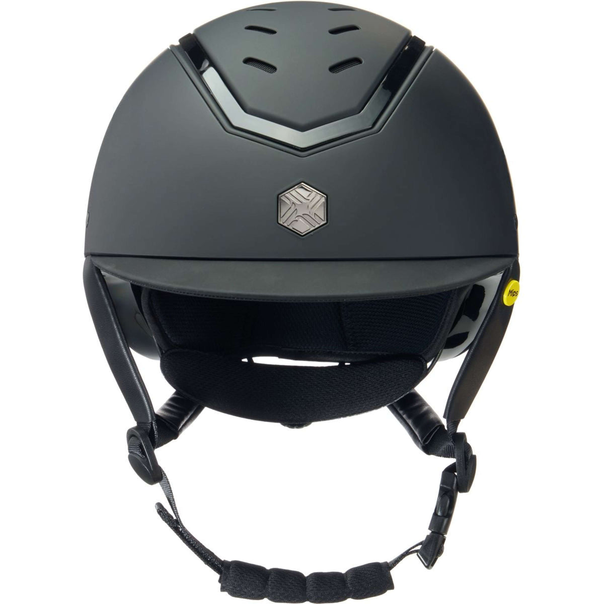 Charles Owen Bombe Kylo visière standard MIPS Black Matte/Black Gloss