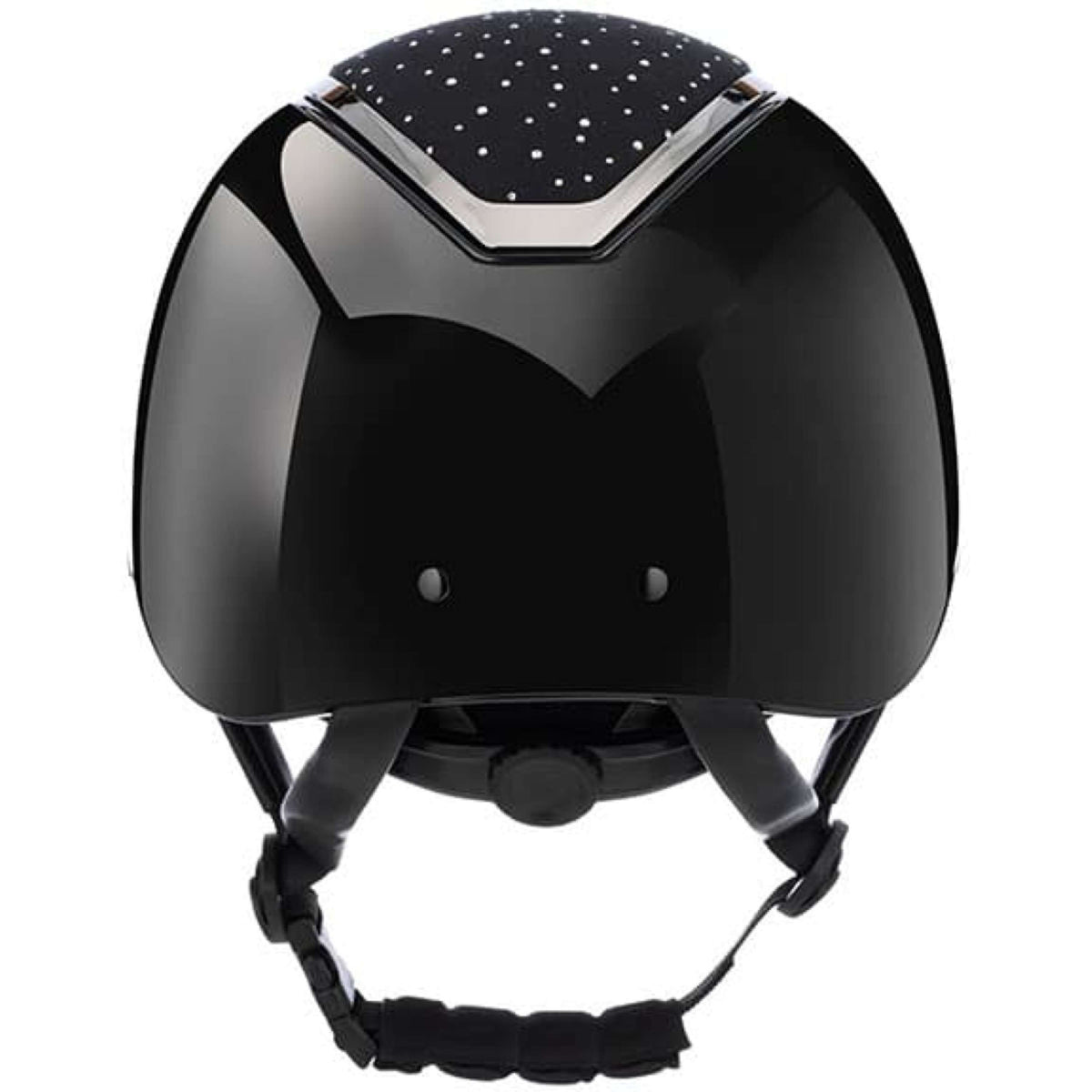 Charles Owen Bombe Kylo Crystal Black Gloss/Chrome