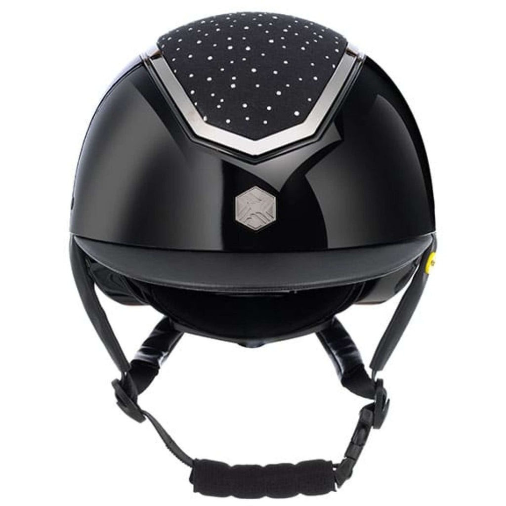 Charles Owen Bombe Kylo Crystal Black Gloss/Chrome