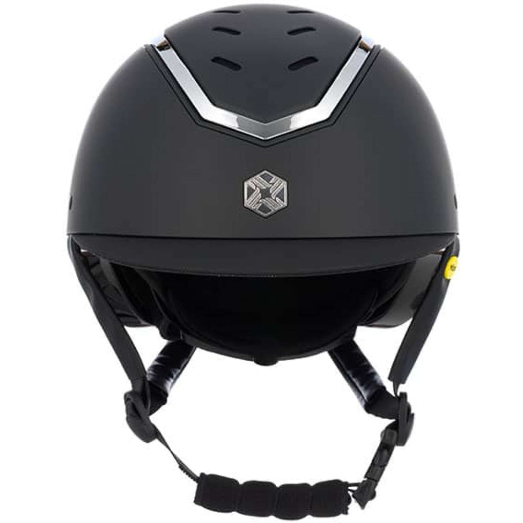 Charles Owen Bombe Kylo Black Matte/Silver