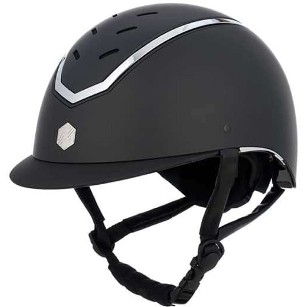 Charles Owen Bombe Kylo Black Matte/Silver