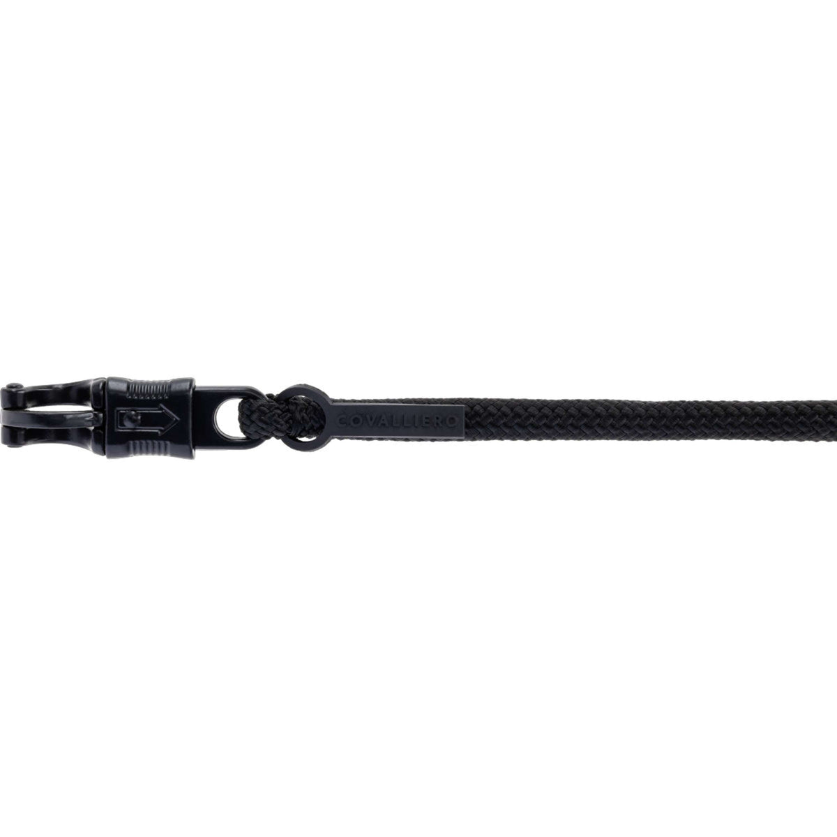 Covalliero Corde pour Licol AW26 avec Crochet Panique Noir