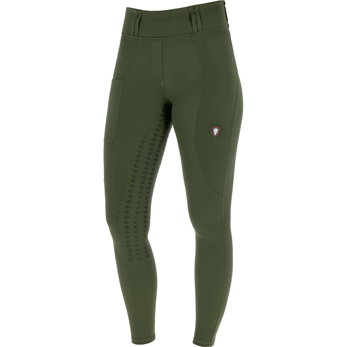 Covalliero Legging d'Équitation Full Grip AW26 Forest Green