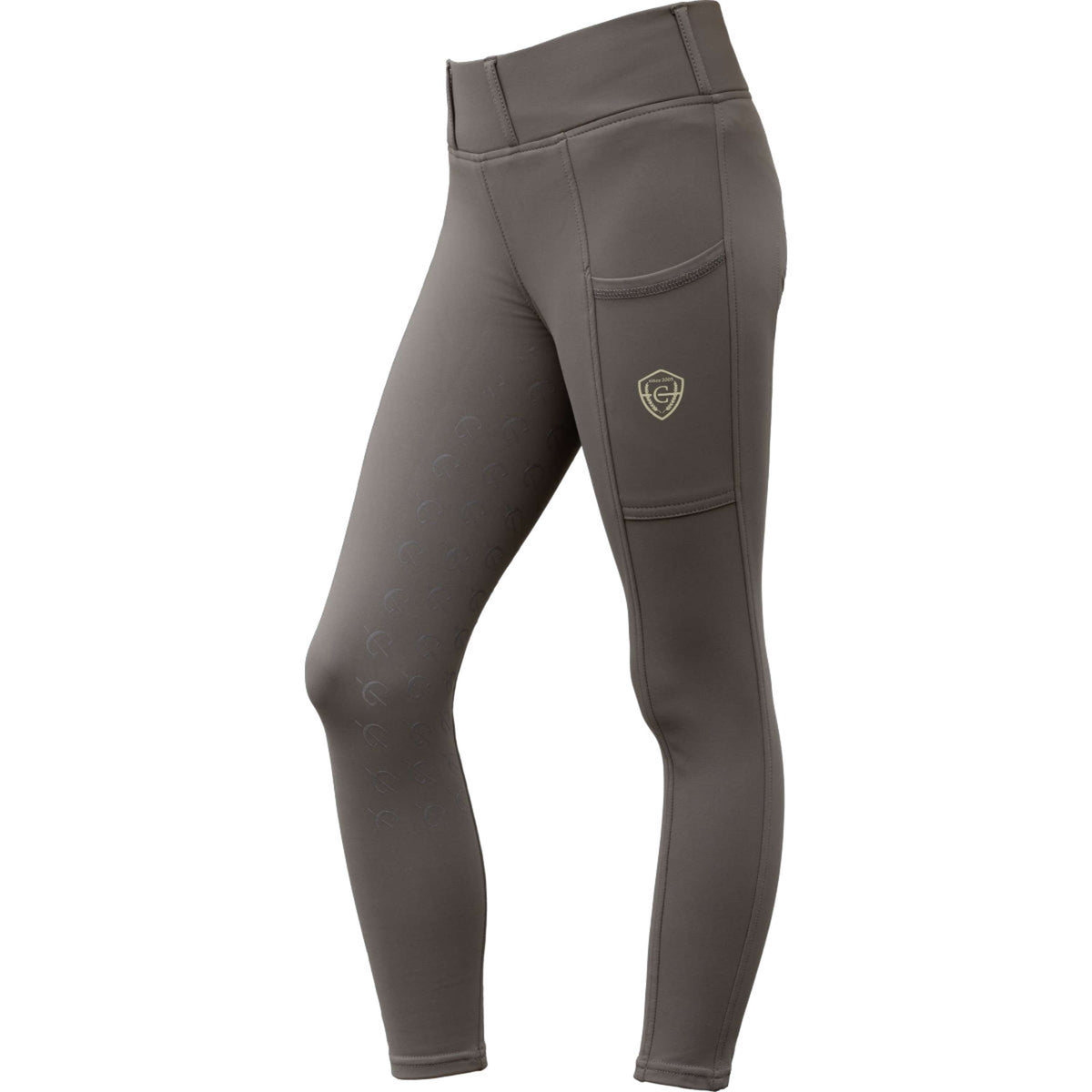 Covalliero Legging d'Équitation Full Grip AW26 Kids Milky Chocolate