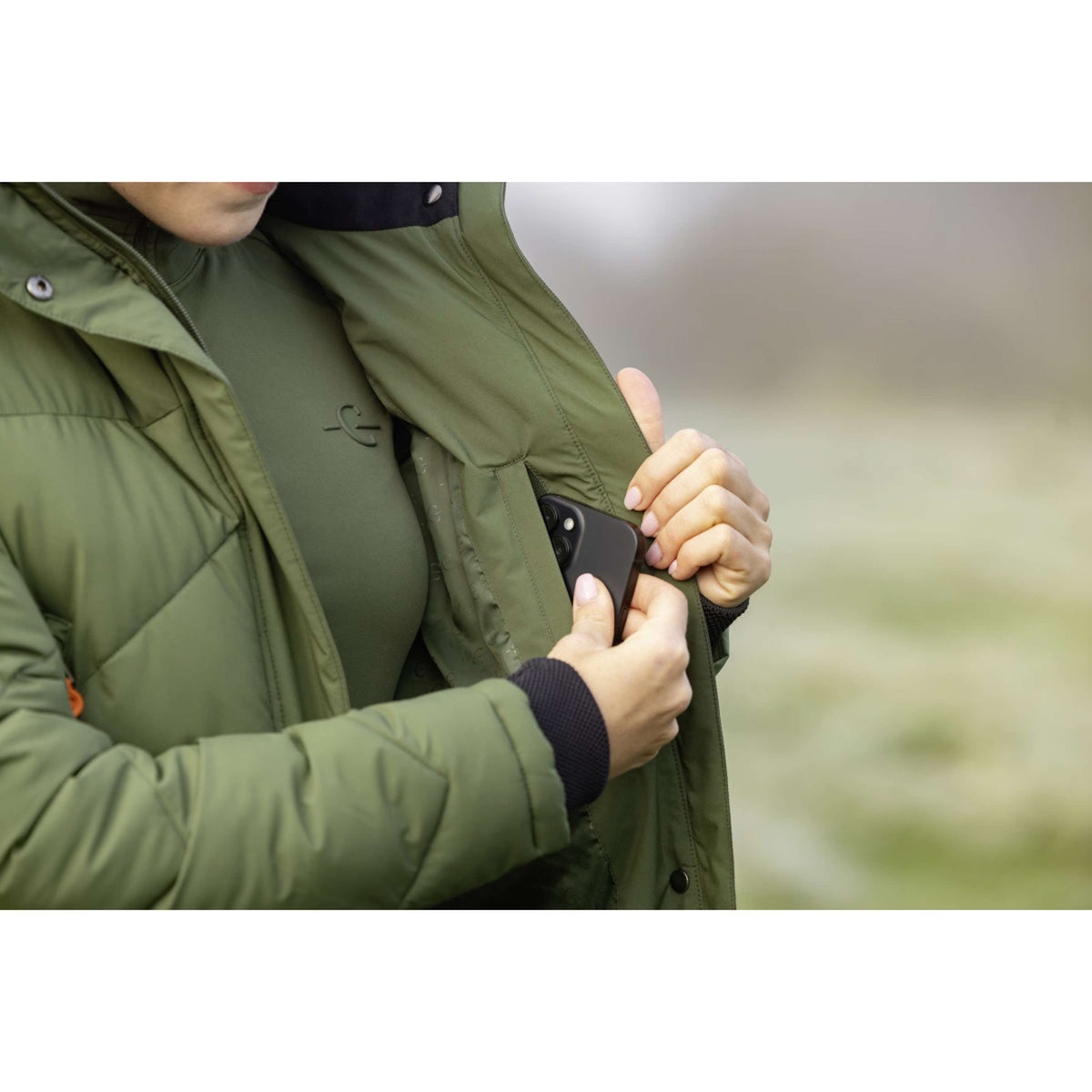 Covalliero Manteau d'hiver long AW26 Forest Green