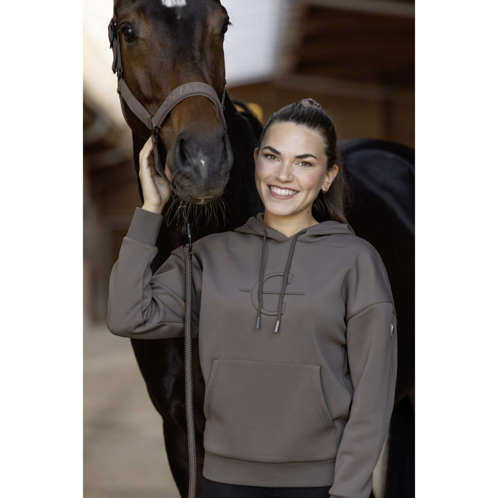 Covalliero Pull col Hoodie AW26 Milky Chocolate