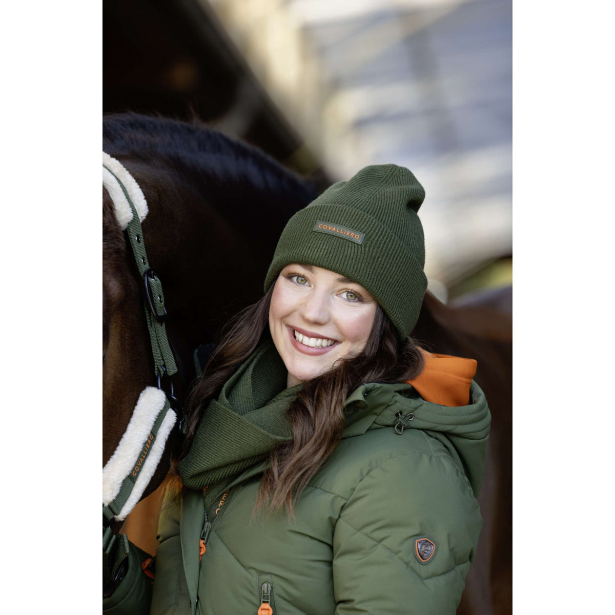 Covalliero Bonnet AW26 Forest Green