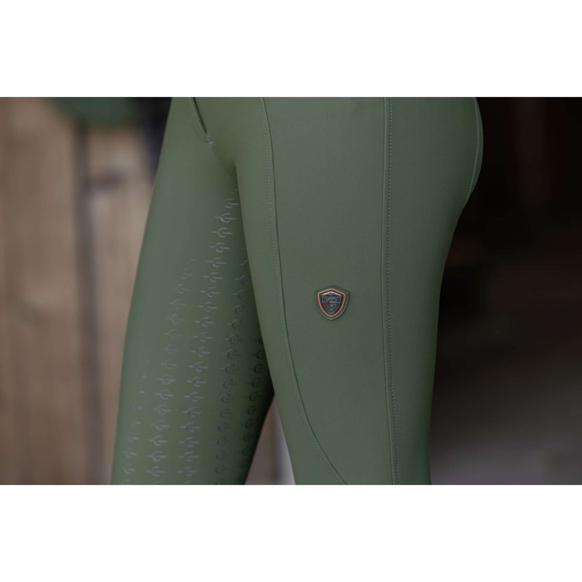 Covalliero Pantalon d'Équitation Hight Waist Full Grip AW26 Forest Green