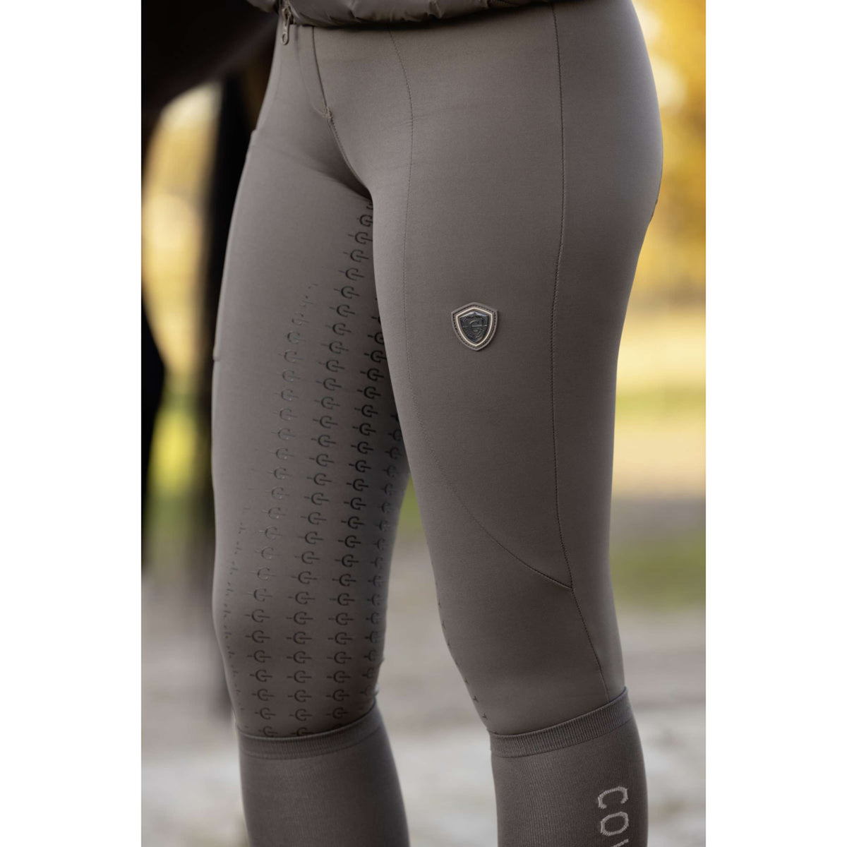 Covalliero Legging d'Équitation Full Grip AW26 Milky Chocolate