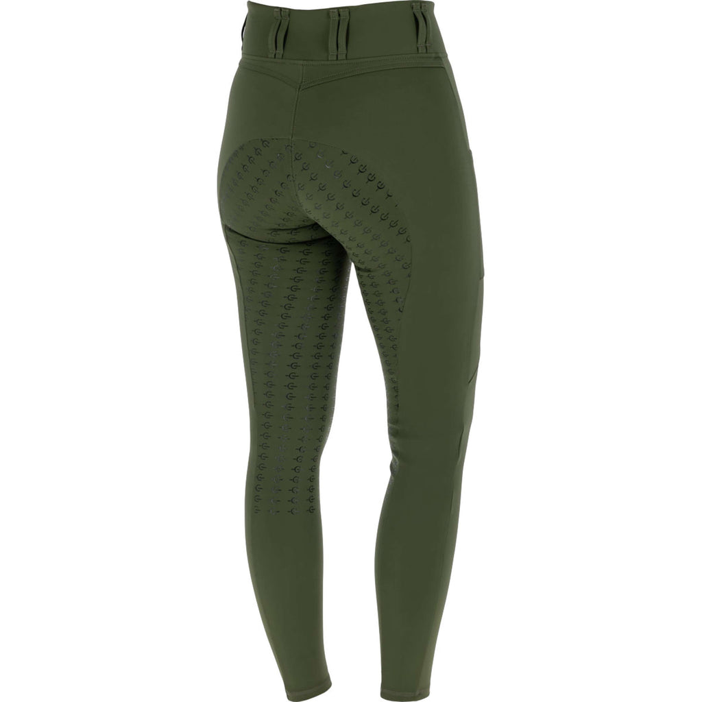 Covalliero Legging d'Équitation Full Grip AW26 Forest Green