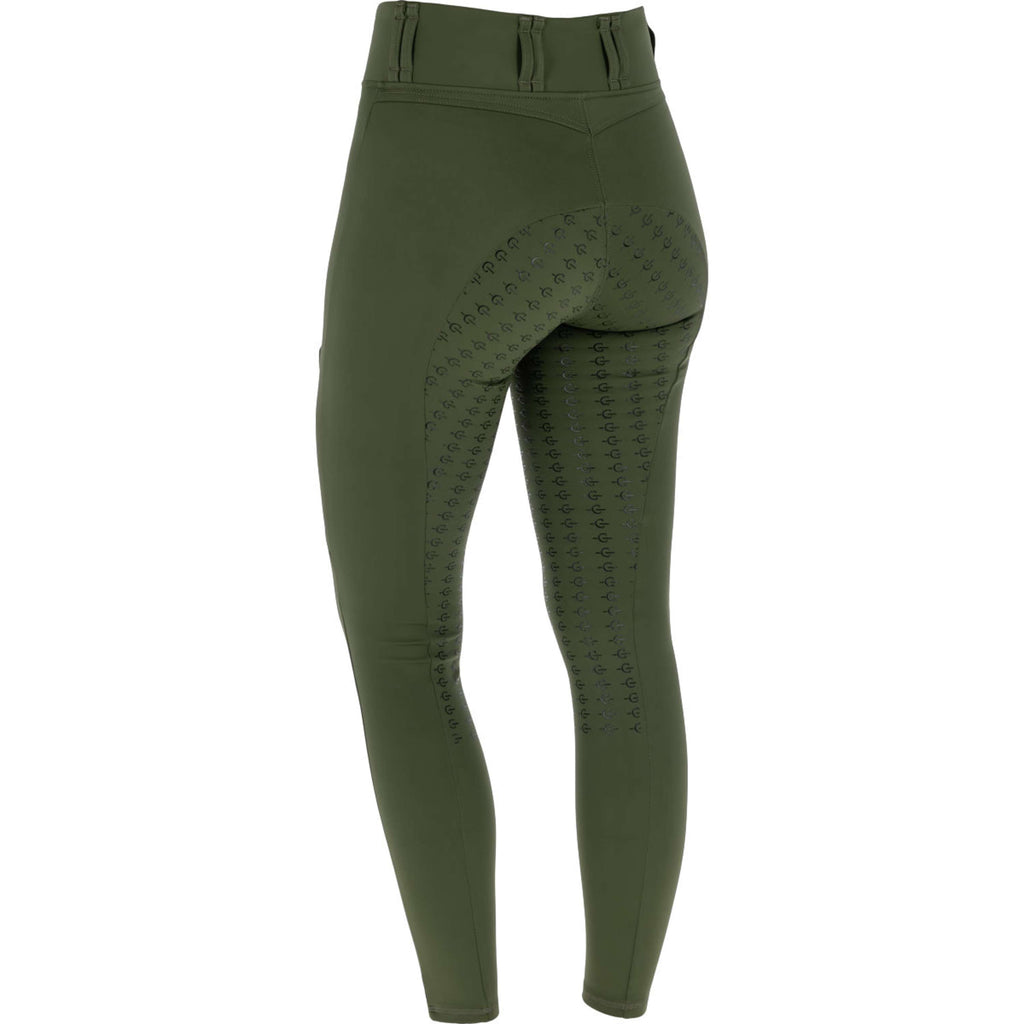 Covalliero Legging d'Équitation Full Grip AW26 Forest Green